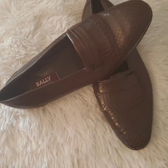 Bally Rufo-U Mens Brown Leather Suede Kiltie Fringe Loafers Made in Italy 8.5 D Bally | Shoes | Mens Bally Dark Brown Leather Tassel Kiltie  main image 3